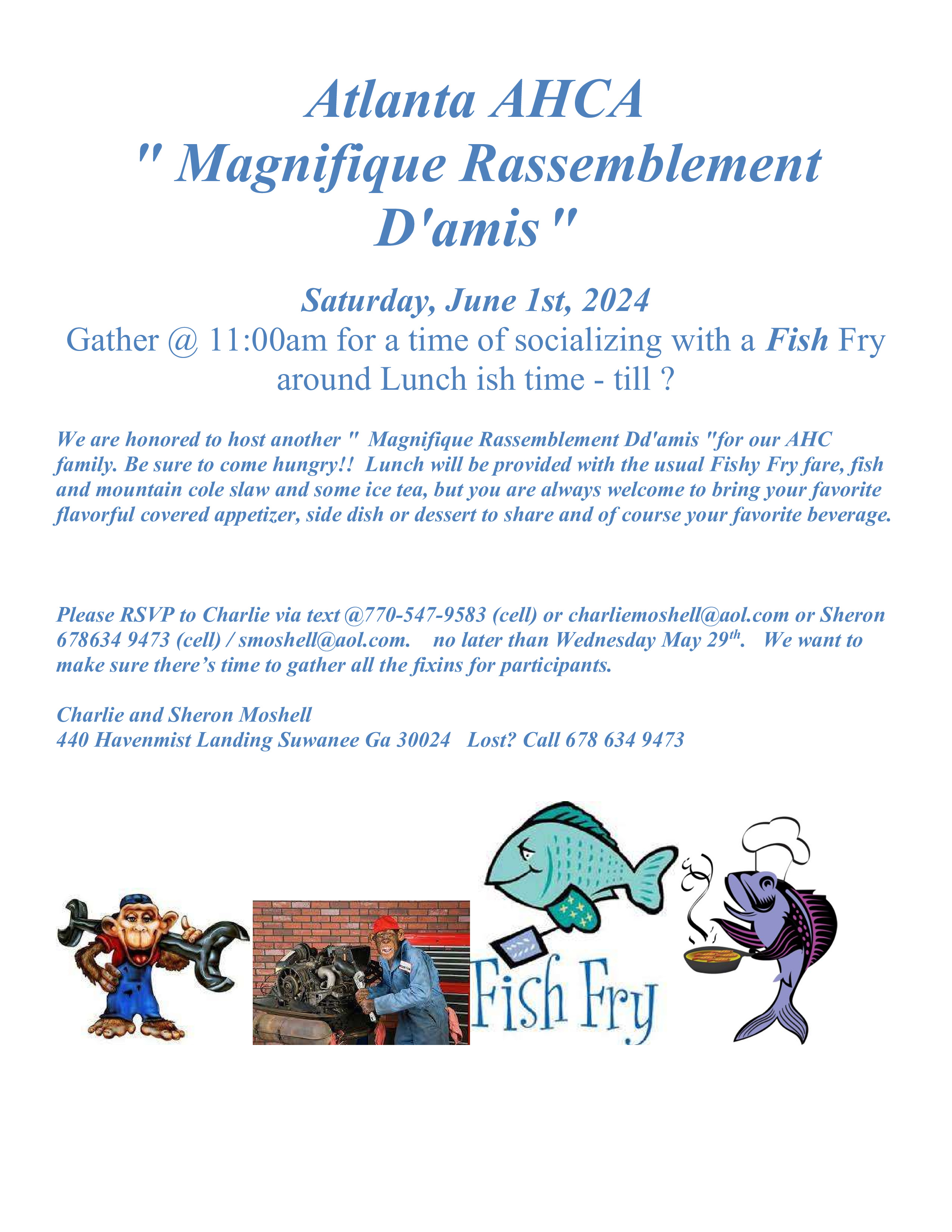 Moshell Fish Fry - RSVP by 5/29